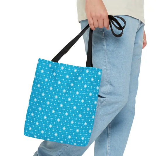 Tote-tally Stylish Blue Print Bag for Effortless Chic - Small Bags