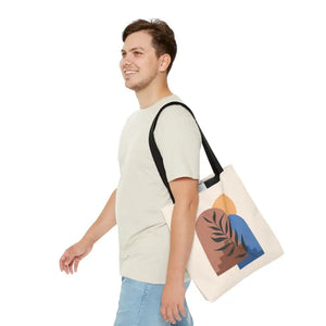 Print Tote Bag Abstract Landscape Bold Style - Dipaliz - Handbags