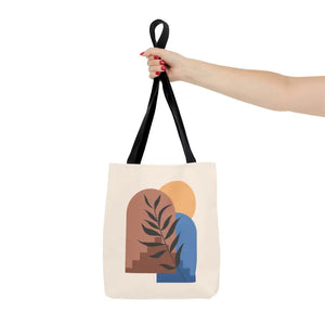 Print Tote Bag Abstract Landscape Bold Style - Dipaliz - Handbags