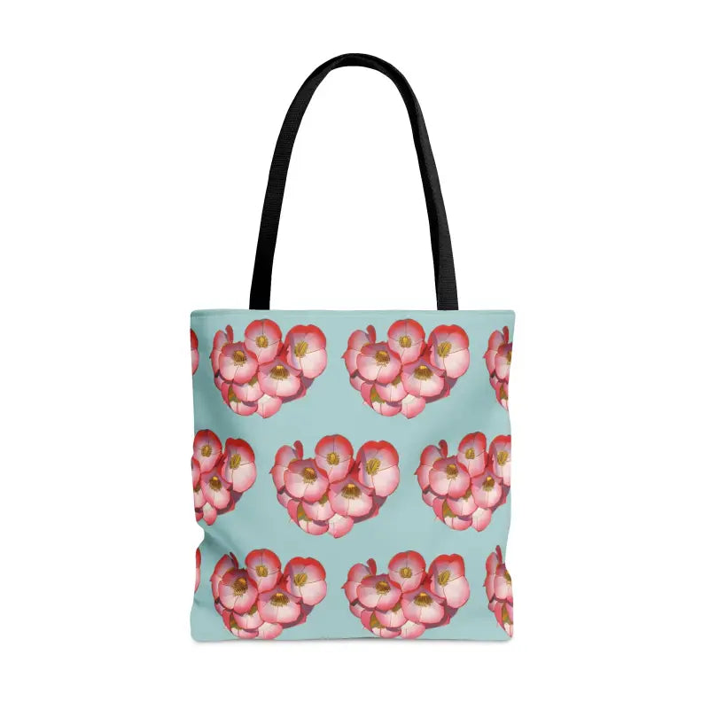 Elevate your Style with a Red Flowers Print Tote! - Bags