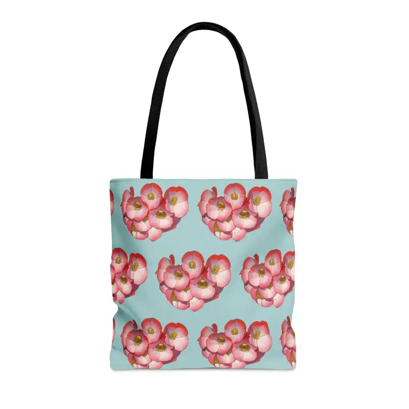 Elevate your Style with a Red Flowers Print Tote! - Bags