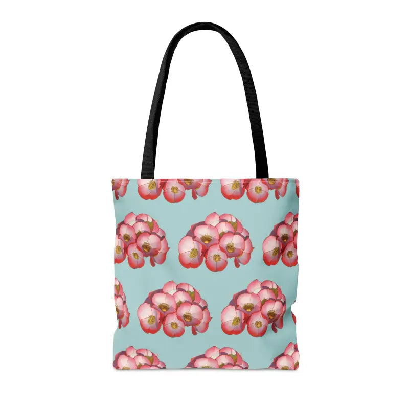 Elevate your Style with a Red Flowers Print Tote! - Bags