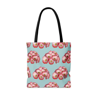 Elevate your Style with a Red Flowers Print Tote! - Bags