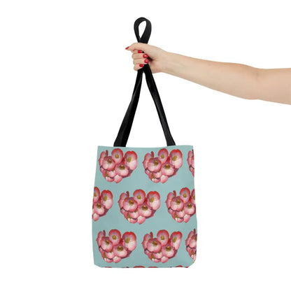 Elevate your Style with a Red Flowers Print Tote! - Small Bags