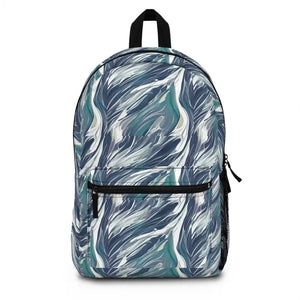 Greenish Marble Pattern Backpack Spacious & Durable - Dipaliz - one Size - Backpacks