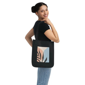 Canvas Tote Bag - Abstract Leaves Eco Print - Dipaliz - Bags