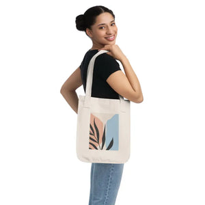 Canvas Tote Bag - Abstract Leaves Eco Print - Dipaliz - Bags