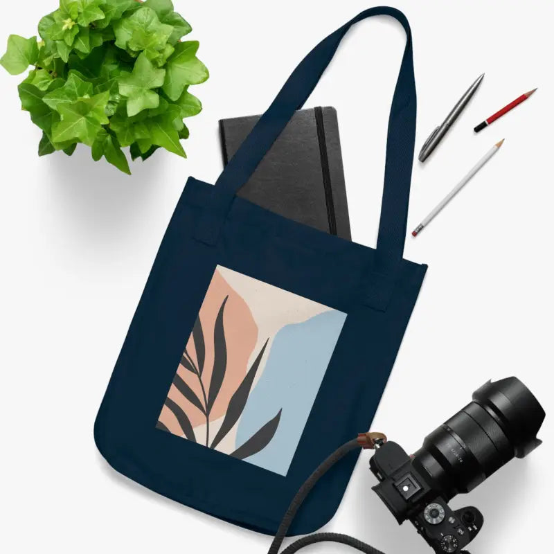 Upgrade your Look with Dipaliz Eco Canvas Tote Bag - one Size / Navy Bags