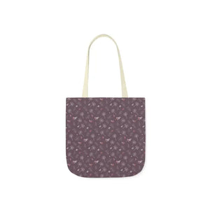 Mauve Canvas Tote with 5-color Straps - Dipaliz - Shopping Totes