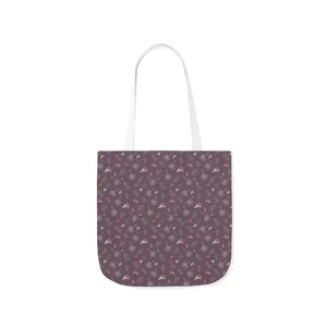 Mauve Canvas Tote with 5-color Straps - Dipaliz - Shopping Totes