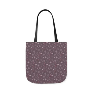 Mauve Canvas Tote with 5-color Straps - Dipaliz - Shopping Totes