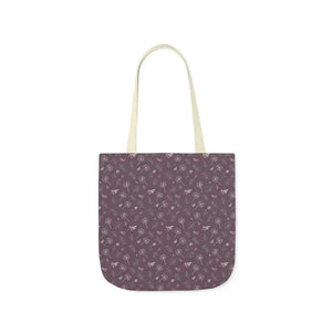 Mauve Canvas Tote with 5-color Straps - Dipaliz - Shopping Totes