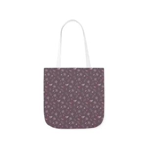 Mauve Canvas Tote with 5-color Straps - Dipaliz - Shopping Totes