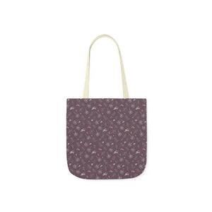 Mauve Canvas Tote with 5-color Straps - Dipaliz - Shopping Totes
