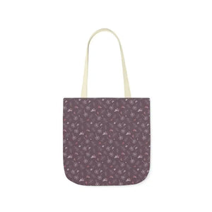 Mauve Canvas Tote with 5-color Straps - Dipaliz - Shopping Totes