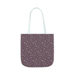 Mauve Canvas Tote with 5-color Straps - Dipaliz - Shopping Totes