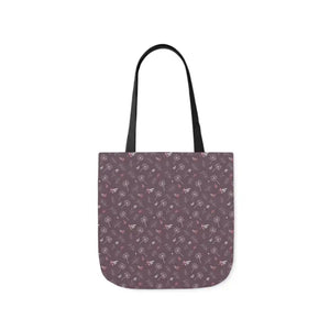 Mauve Canvas Tote with 5-color Straps - Dipaliz - Shopping Totes