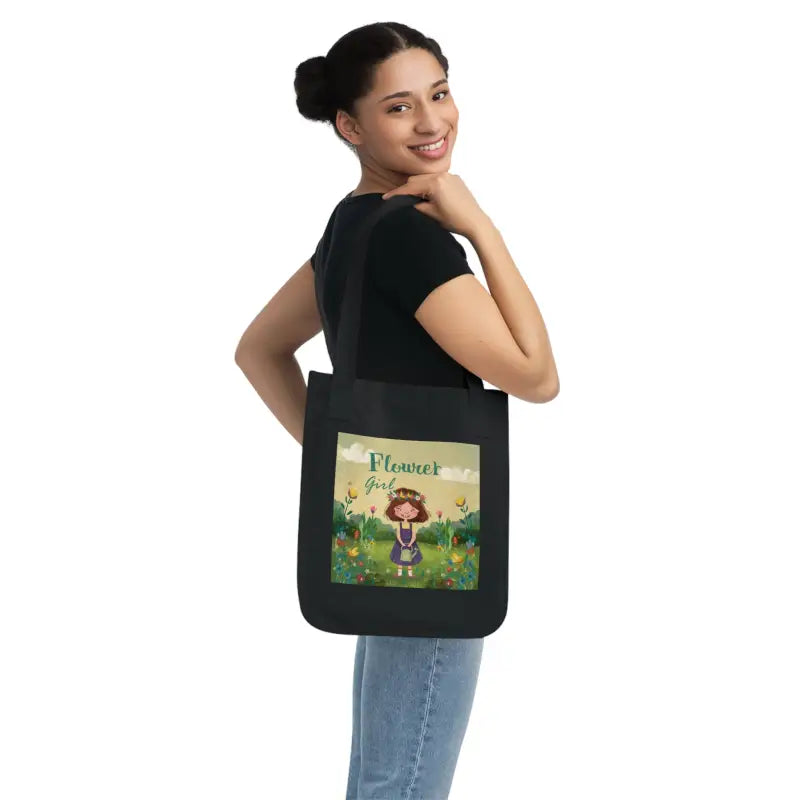 Elevate Style with Nature’s Delight Organic Canvas Tote - one Size / Black Bags