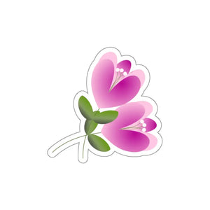 Pink Flower Kiss Cut Stickers Bold Playful Decor - Dipaliz - Decorative