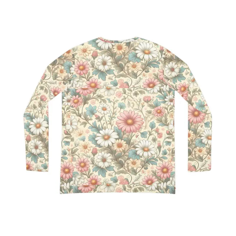 Pretty Pastel Flowers V-neck Shirt for Effortless Elegance - Shirts