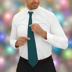 Polyester Neck Ties Vibrant Color Print Silky Finish - Dipaliz - one Size - Neckties