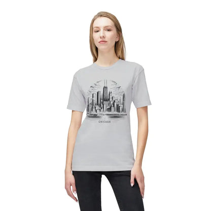 Elevate your Look: Made in Usa Skyline Tee - Dark Ash / s T-shirt