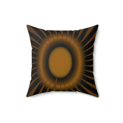 Snazzy Brown Abstract Pillow - Chic Decor Vibes - 16’’ × Home