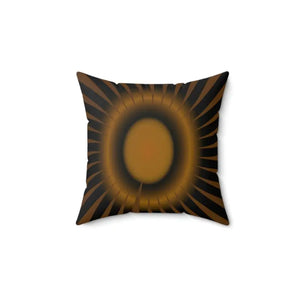 Brown Abstract Pattern Polyester Square Pillow - Bold Modern - Dipaliz - Home & Garden