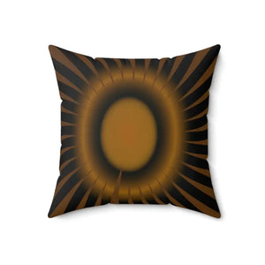 Brown Abstract Pattern Polyester Square Pillow - Bold Modern - Dipaliz - Home & Garden