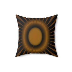 Brown Abstract Pattern Polyester Square Pillow - Bold Modern - Dipaliz - Home & Garden