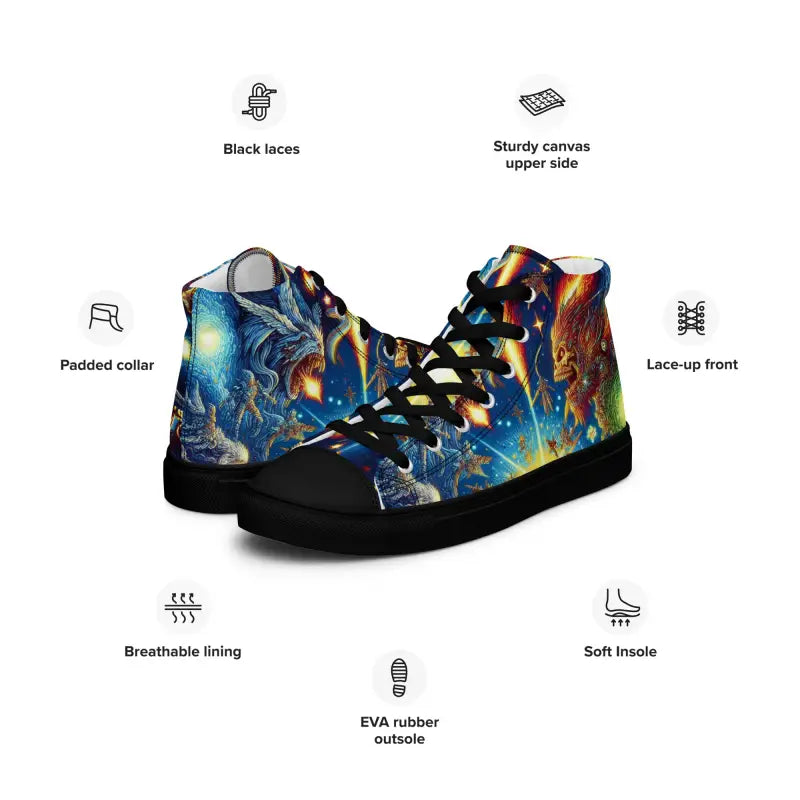 Launch your Style with Dipaliz Space Canvas High Tops! - Shoes