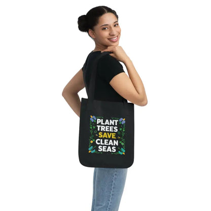 Elevate your Style with the Organic Canvas Tote-ally Green Choice Bag - one Size / Black Bags