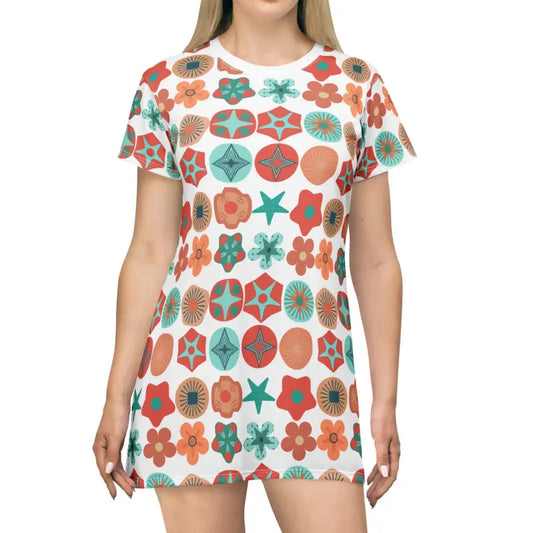 Elevate your Style with a Trendy Geometric Print T-shirt! - Xs All Over Prints