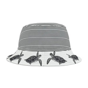Turtle Print Bucket Hat - Vibrant Polyester Summer Style - Dipaliz - Hats