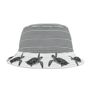 Turtle Print Bucket Hat - Vibrant Polyester Summer Style - Dipaliz - Hats