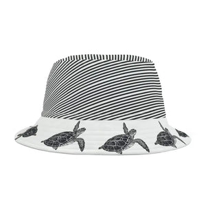 Turtle Print Bucket Hat - Vibrant Polyester Summer Style - Dipaliz - Hats