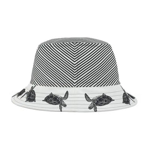 Turtle Print Bucket Hat - Vibrant Polyester Summer Style - Dipaliz - Hats