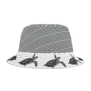 Turtle Print Bucket Hat - Vibrant Polyester Summer Style - Dipaliz - Hats