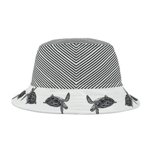 Turtle Print Bucket Hat - Vibrant Polyester Summer Style - Dipaliz - Hats