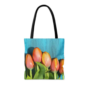 Tulips Tote Bag Vibrant Chic Fashion Accessory Dipaliz - Bags