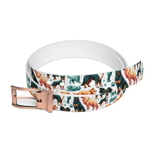 Dipaliz Dog Belt - Cut-to-size Fit Buckle Options Women’s Fashion - Bronze Metal / 50’’ - Belts