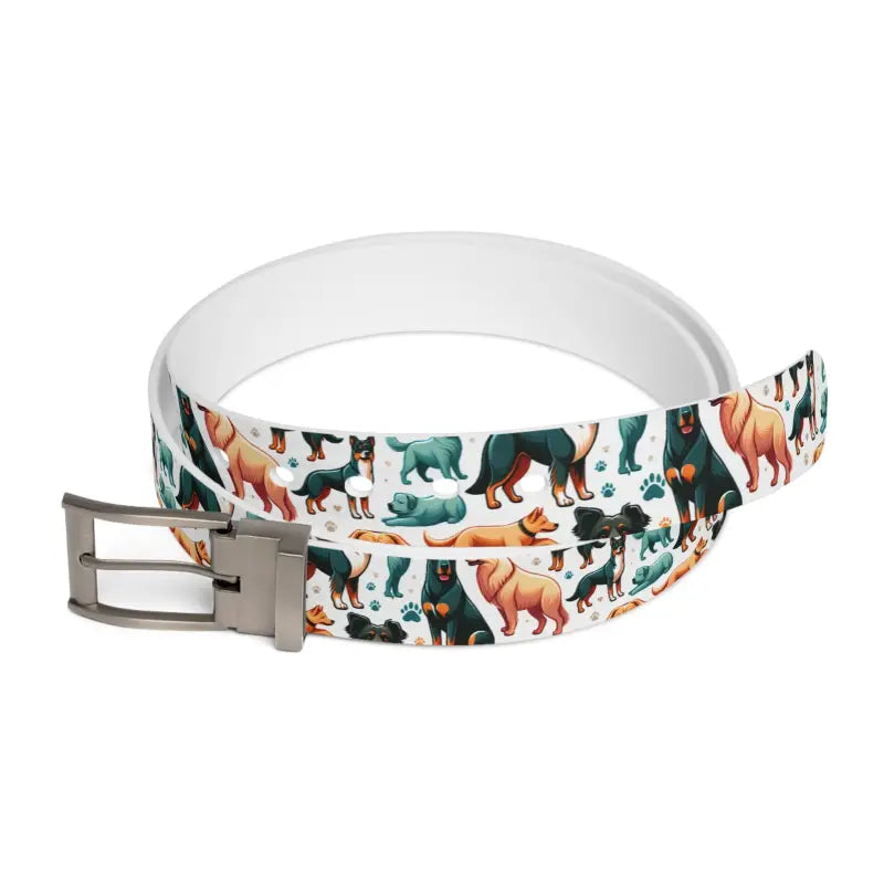 Elevate your Style with our Unique Dog Buckle Belt! - Gun Metal / 50’’ Accessories