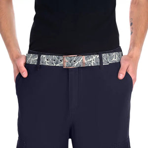 Leaves Pattern Belt with Versatile Buckle Options - Dipaliz - Belts