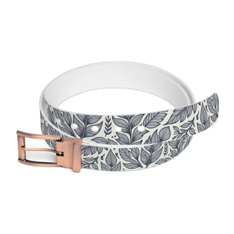 Elevate your Style with Versatile Leaves Pattern Belt - Bronze Metal / 50’’ Accessories