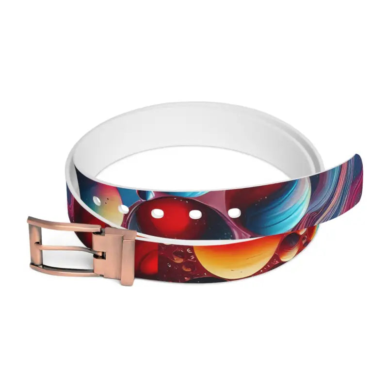 Elevate your Style with Vibrant Abstract Sphere Belt - Bronze Metal / 50’’ Accessories