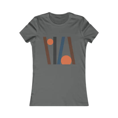 Abstract Lines Favorite Tee ?? Chic Comfort for Women - s / Asphalt T-shirt