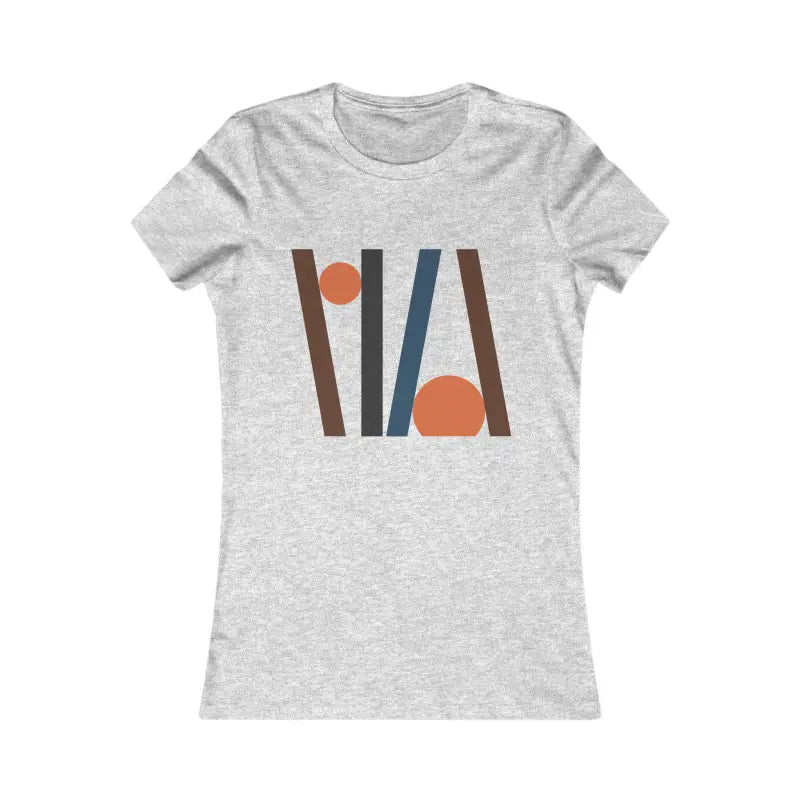 Abstract Lines Favorite Tee ?? Chic Comfort for Women - s / Athletic Heather T-shirt