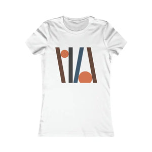 T-shirt - Women’s Favorite Tee Abstract Lines Bold Comfort - Dipaliz s / White