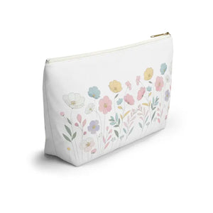 Flowers Accessory Pouch - t Bottom Travel Organizer - Dipaliz - Cosmetic & Toiletry Bags