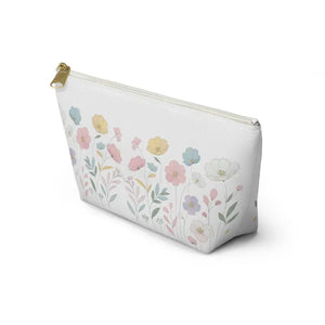Flowers Accessory Pouch - t Bottom Travel Organizer - Dipaliz - Cosmetic & Toiletry Bags
